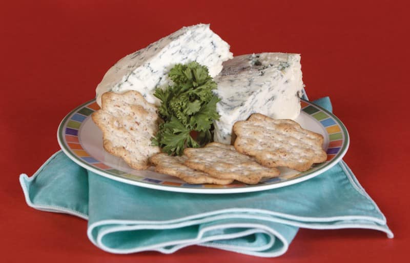Blue Cheese and Crackers Food Picture