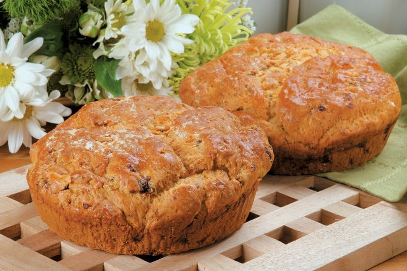Whole Irish Soda Bread Loaves on Table Food Picture