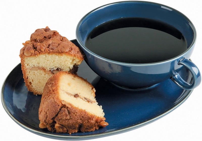 Coffee with Coffee Cake Food Picture