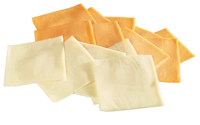 Loose Cheese Assortment on White Background Food Picture