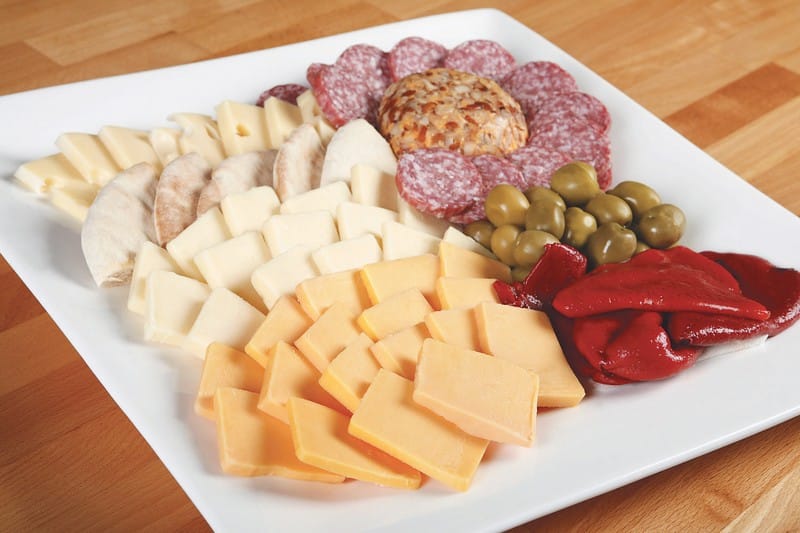 Cheese snd Sausage Platter Food Picture