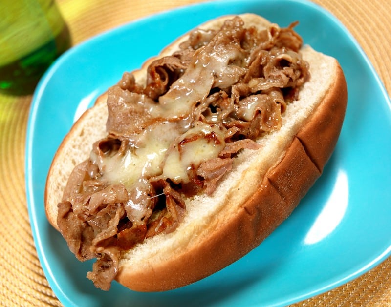 Cheese Steak on a Toasted Roll Food Picture