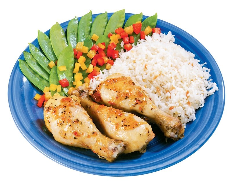 Chicken Drumstick with Rice Food Picture