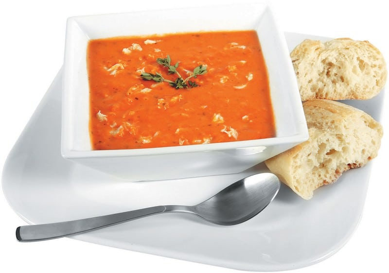 Crab Tomato Bisque with Bread Food Picture