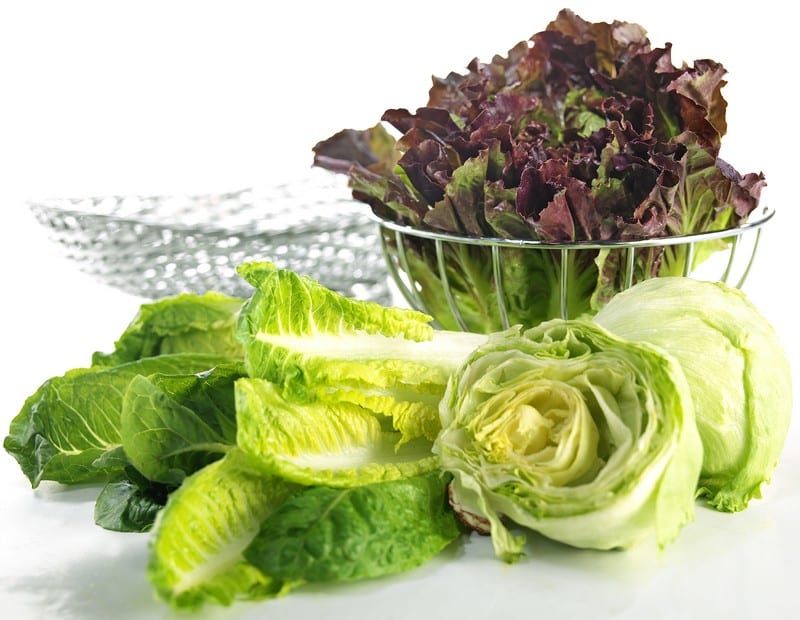 Fresh Mixed Lettuce on Table Food Picture