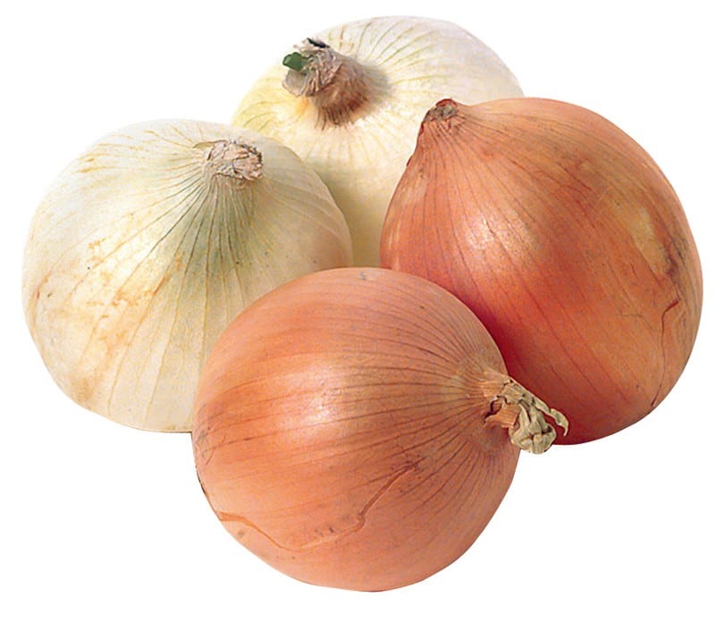 Yellow Onions Isolated Food Picture