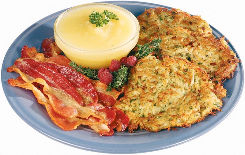 Potato Pancakes With Bacon Food Picture