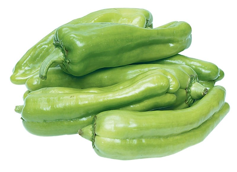 Italian Green Peppers Isolated Food Picture