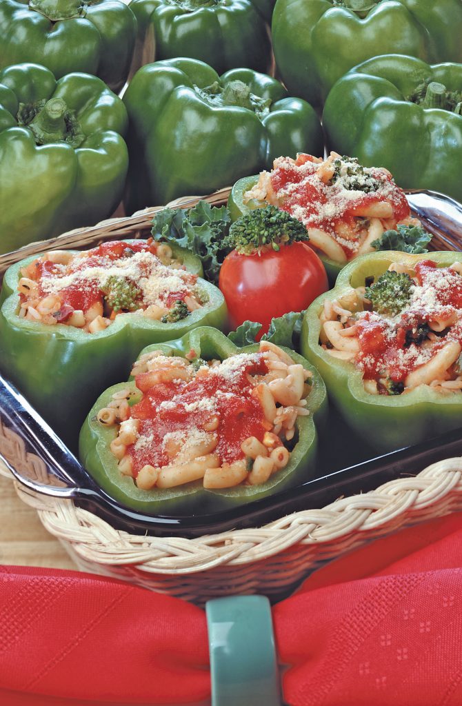 Stuffed Green Peppers in Dish - Prepared Food Photos, Inc.