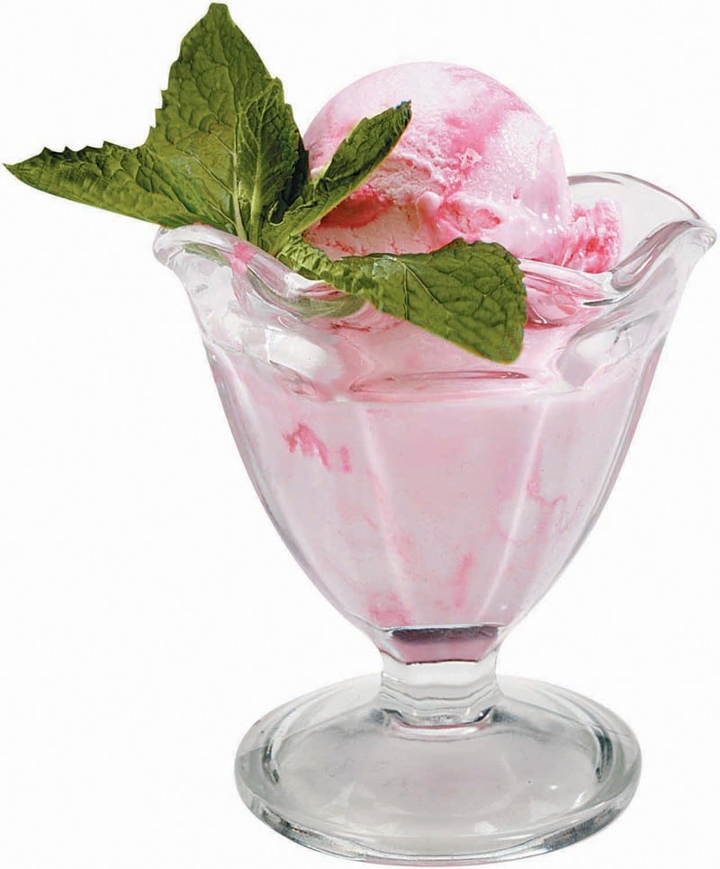 Peppermint Ice Cream in Glass Food Picture