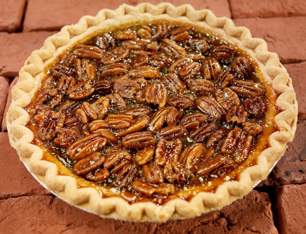 Fresh Baked Whole Pecan Pie Food Picture