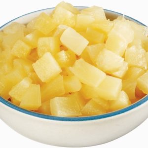 Bowl of Dice Pineapple Food Picture