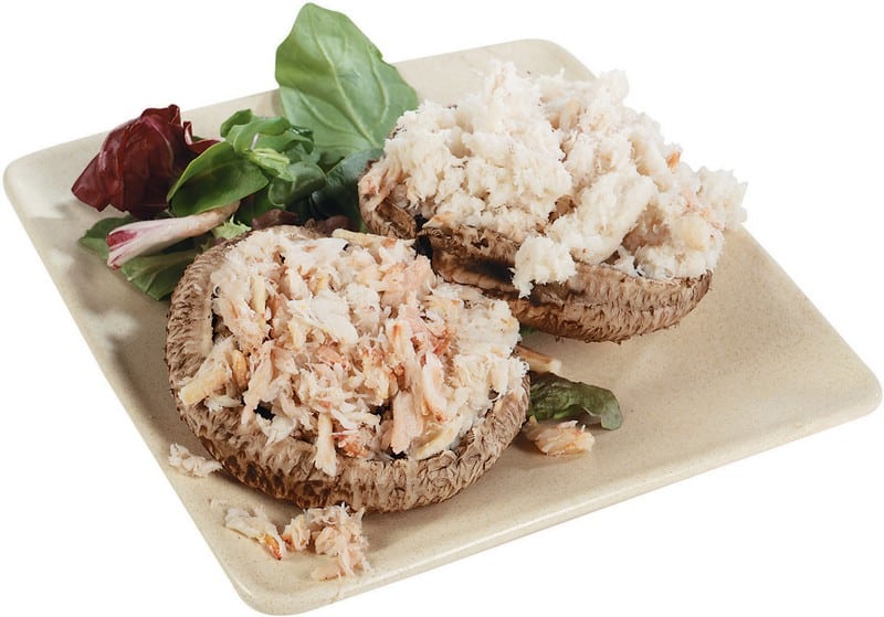 Portabella with Crabmeat on a Plate Food Picture