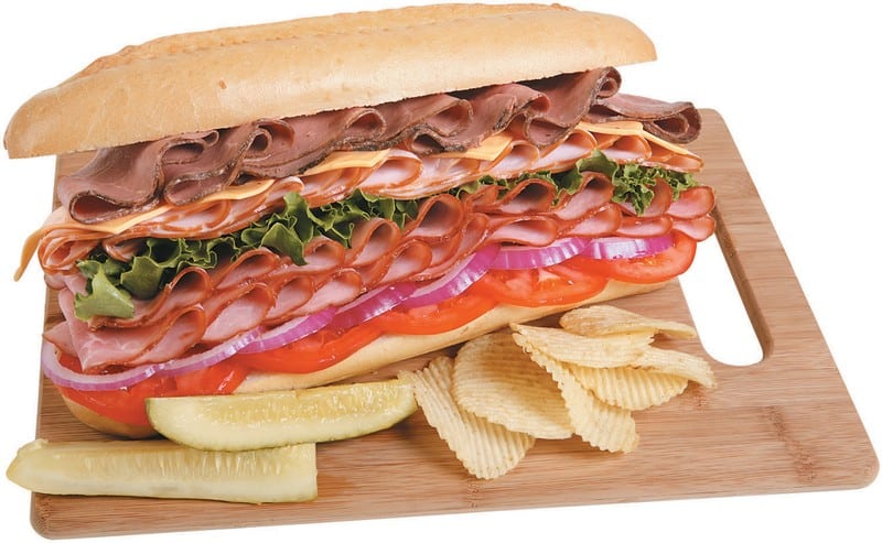 Sub Sandwich with Chips Food Picture